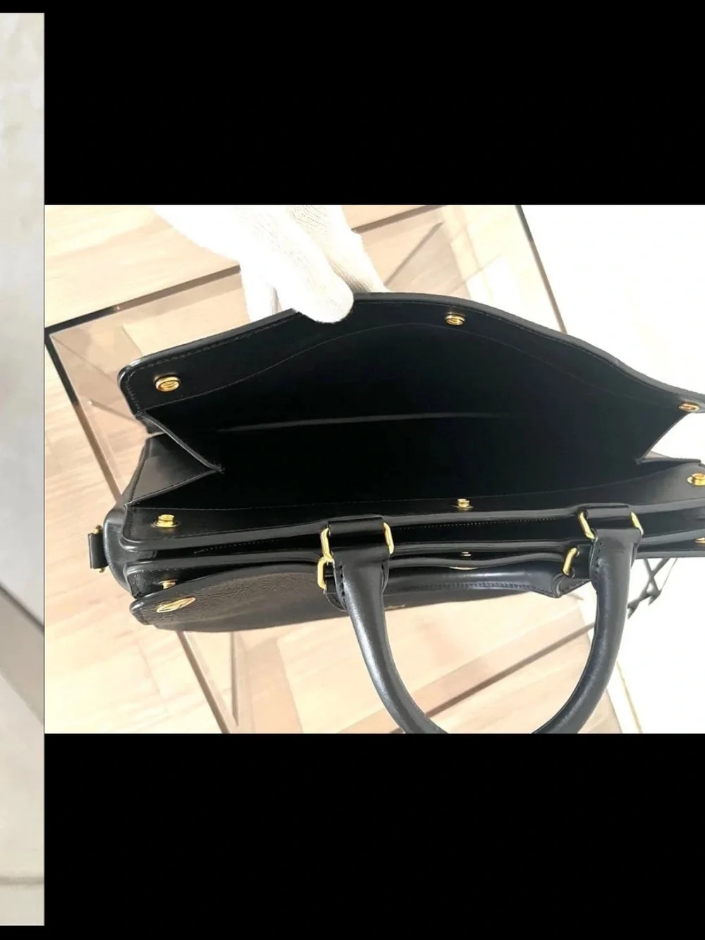 Mulberry Black Pebbled Leather Satchel with Gold Hardware